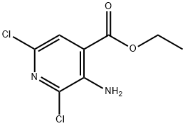 3-Amino-2,6-dichloro-isonicotinic acid ethyl ester Structural