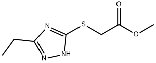Acetic acid, [(5-ethyl-1H-1,2,4-triazol-3-yl)thio]-, methyl ester (9CI) Structural