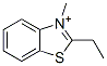 Benzothiazolium, 2-ethyl-3-methyl- (9CI) Structural