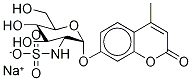 4-Methylumbelliferyl 2-Sulfamino-2-deoxy-α-D-glucopyranoside Sodium Salt Structural