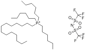 TRIHEXYL(TETRADECYL)PHOSPHONIUM BIS(TRIFLUOROMETHYLSULFONYL)IMIDE Structural