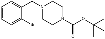 TERT-BUTYL 4-(2-BROMOBENZYL)PIPERAZINE-1-CARBOXYLATE Structural