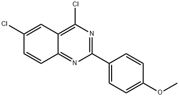 4,6-DICHLORO-2-(4-METHOXY-PHENYL)-QUINAZOLINE Structural