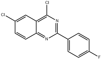 4,6-DICHLORO-2-(4-FLUORO-PHENYL)-QUINAZOLINE Structural