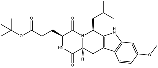 (3S,6S,12aS)-1,2,3,4,6,7,12,12a-Octahydro-9-methoxy-6-(2-methylpropyl)-1,4-dioxopyrazino[1',2':1,6]pyrido[3,4-b]indole-3-propanoic acid 1,1-dimethylethyl ester