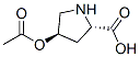 L-Proline, 4-(acetyloxy)-, (4R)- (9CI) Structural