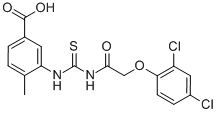 3-[[[[(2,4-DICHLOROPHENOXY)ACETYL]AMINO]THIOXOMETHYL]AMINO]-4-METHYL-BENZOIC ACID