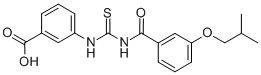 3-[[[[3-(2-METHYLPROPOXY)BENZOYL]AMINO]THIOXOMETHYL]AMINO]-BENZOIC ACID