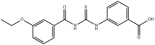 3-[[[(3-ETHOXYBENZOYL)AMINO]THIOXOMETHYL]AMINO]-BENZOIC ACID