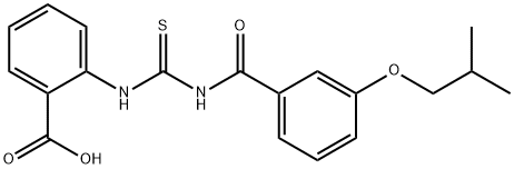 2-[[[[3-(2-METHYLPROPOXY)BENZOYL]AMINO]THIOXOMETHYL]AMINO]-BENZOIC ACID