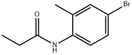 N-(4-bromo-2-methylphenyl)propanamide Structural