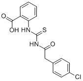 2-[[[[(4-CHLOROPHENYL)ACETYL]AMINO]THIOXOMETHYL]AMINO]-BENZOIC ACID