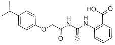 2-[[[[[4-(1-METHYLETHYL)PHENOXY]ACETYL]AMINO]THIOXOMETHYL]AMINO]-BENZOIC ACID