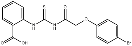 2-[[[[(4-BROMOPHENOXY)ACETYL]AMINO]THIOXOMETHYL]AMINO]-BENZOIC ACID