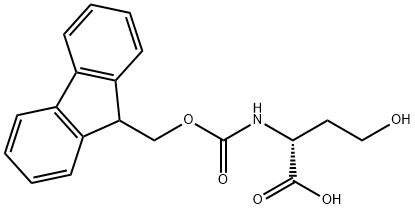 N-(9H-FLUOREN-9YL METHOXY)CARBONYL]-D-HOMOSERINE Structural