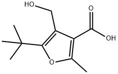 5-TERT-BUTYL-4-HYDROXYMETHYL-2-METHYL-FURAN-3-CARBOXYLIC ACID Structural