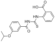 2-[[[[3-(1-METHYLETHOXY)BENZOYL]AMINO]THIOXOMETHYL]AMINO]-BENZOIC ACID