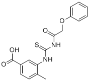 4-METHYL-3-[[[(PHENOXYACETYL)AMINO]THIOXOMETHYL]AMINO]-BENZOIC ACID