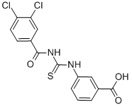 3-[[[(3,4-DICHLOROBENZOYL)AMINO]THIOXOMETHYL]AMINO]-BENZOIC ACID