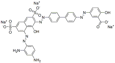 5-[[4'-[[8-[(2,4-Diaminophenyl)azo]-1-hydroxy-3,6-disulfo-2-naphtyl]azo]-1,1'-biphenyl-4-yl]azo]-2-hydroxybenzoic acid trisodium salt