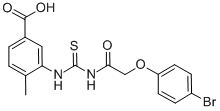 3-[[[[(4-BROMOPHENOXY)ACETYL]AMINO]THIOXOMETHYL]AMINO]-4-METHYL-BENZOIC ACID