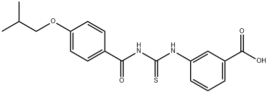 3-[[[[4-(2-METHYLPROPOXY)BENZOYL]AMINO]THIOXOMETHYL]AMINO]-BENZOIC ACID