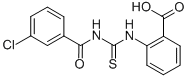 2-[[[(3-CHLOROBENZOYL)AMINO]THIOXOMETHYL]AMINO]-BENZOIC ACID