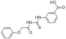 3-[[[(PHENOXYACETYL)AMINO]THIOXOMETHYL]AMINO]-BENZOIC ACID