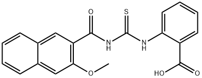 2-[[[[(3-METHOXY-2-NAPHTHALENYL)CARBONYL]AMINO]THIOXOMETHYL]AMINO]-BENZOIC ACID