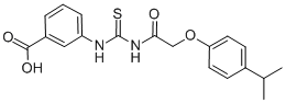 3-[[[[[4-(1-METHYLETHYL)PHENOXY]ACETYL]AMINO]THIOXOMETHYL]AMINO]-BENZOIC ACID