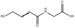 Glycine, N-(4-hydroxy-1-oxo-2-butenyl)- (9CI) Structural