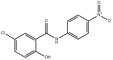 N-(4-Nitrophenyl)-5-chlorosalicylamide Structural