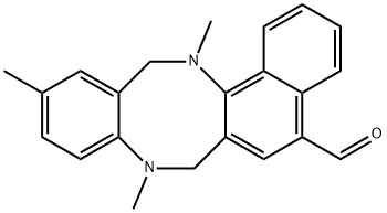 8,11,14-trimethyl-7,8,13,14-tetrahydronaphtho[2,1-c][1,5]benzodiazocine-5-carbaldehyde Structural