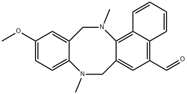 11-METHOXY-8,14-DIMETHYL-7,8,13,14-TETRAHYDROBENZO[F]NAPHTHO[1,2-B][1,5]DIAZOCINE-5-CARBALDEHYDE