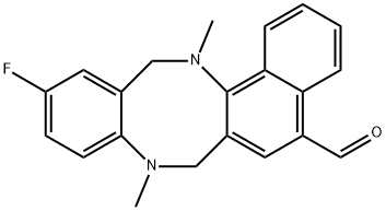 11-FLUORO-8,14-DIMETHYL-7,8,13,14-TETRAHYDROBENZO[F]NAPHTHO[1,2-B][1,5]DIAZOCINE-5-CARBALDEHYDE