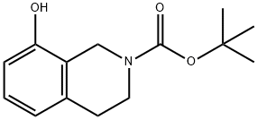 TERT-BUTYL 8-HYDROXY-3,4-DIHYDROISOQUINOLINE-2(1H)-CARBOXYLATE Structural