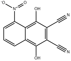 2,3-DICYANO-1,4-DIHYDROXY-5-NITRONAPHTHALENE Structural