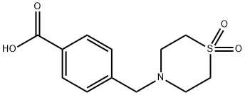 4-[(1,1-DIOXO-1LAMBDA6,4-THIAZINAN-4-YL)METHYL]BENZOIC ACID Structural