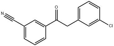 3-[2-(3-CHLOROPHENYL)ACETYL]BENZONITRILE