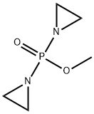 Bis(1-aziridinyl)phosphinic acid methyl ester Structural