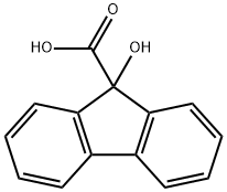 9-Hydroxy-9-fluorenecarboxylic acid  Structural