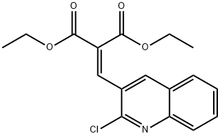 2-CHLORO-3-(2,2-DIETHOXYCARBONYL)VINYLQUINOLINE Structural