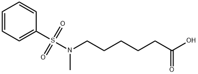 6-[methyl(phenylsulphonyl)amino]hexanoic acid 