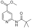 2-(2,2-DIMETHYL-PROPIONYLAMINO)-ISONICOTINIC ACID METHYL ESTER Structural