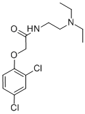 2-(2,4-Dichlorophenoxy)-N-(2-(diethylamino)ethyl)acetamide Structural