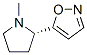 Isoxazole, 5-[(2S)-1-methyl-2-pyrrolidinyl]- (9CI) Structural