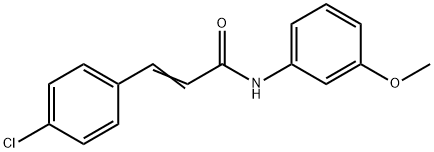 4'-CHLORO-3-METHOXYCINNAMANILIDE Structural