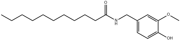 N-[(4-hydroxy-3-methoxy-phenyl)methyl]undecanamide Structural