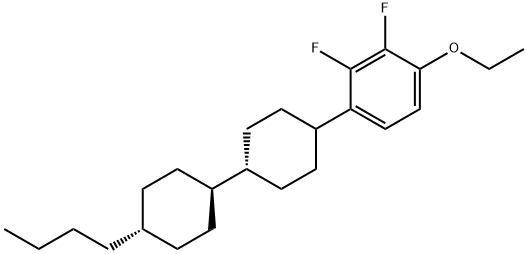 1-[4-(4-butylcyclohexyl)cyclohexyl]-4-ethoxy-2,3-difluoro-benzene Structural