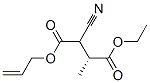 Butanedioic acid, 2-cyano-3-methyl-, 4-ethyl 1-(2-propenyl) ester, (3R)- (9CI) Structural